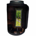 3dRose Church pews and window - Can Cooler Bottle Wrap (cc_351722)