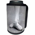 3dRose A young ballerina practicing her ballet positions - Can Cooler Bottle Wrap (cc_352954)