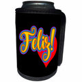 3dRose Puccigraphics - Latina - feliz - Can Cooler Bottle Wrap (cc_353203)