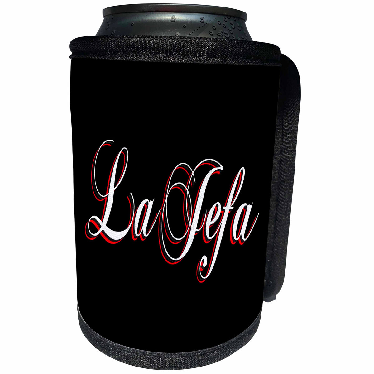 3dRose Puccigraphics - Latina - la jefa - Can Cooler Bottle Wrap (cc_353204)