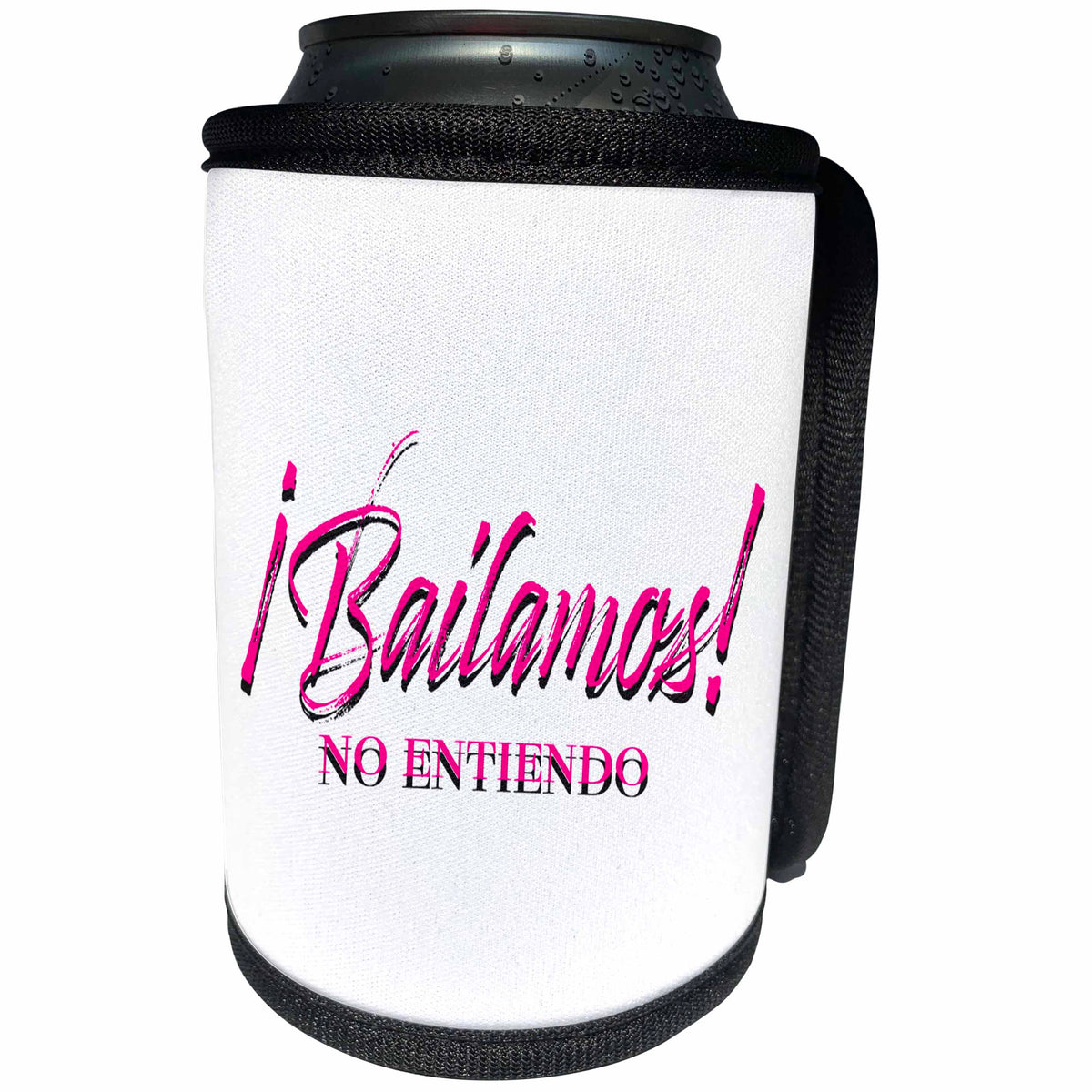 3dRose Puccigraphics - Latina - bailamos - Can Cooler Bottle Wrap (cc_353211)