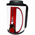 3dRose Red Monogram Initial D With An Eiffel Tower - Can Cooler Bottle Wrap (cc_354675)