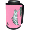 3dRose Cartoon Of A Butterfly Catching A Human - Can Cooler Bottle Wrap (cc_356205)