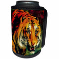 3dRose Snarling Bengal Tiger Head Portrait - Can Cooler Bottle Wrap (cc_356644)