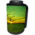 3dRose Image of Beautiful Green Florida Sunset - Can Cooler Bottle Wrap (cc_357709)