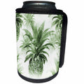 3dRose Image of Simple Black And White Dandelions - Can Cooler Bottle Wrap (cc_357718)