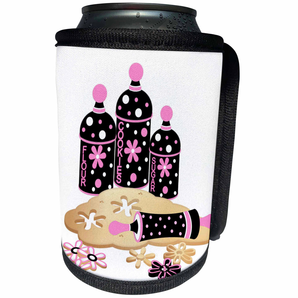 3dRose TNMGraphics Food and Drink - Baking Cookies - Can Cooler Bottle Wrap (cc_35898)