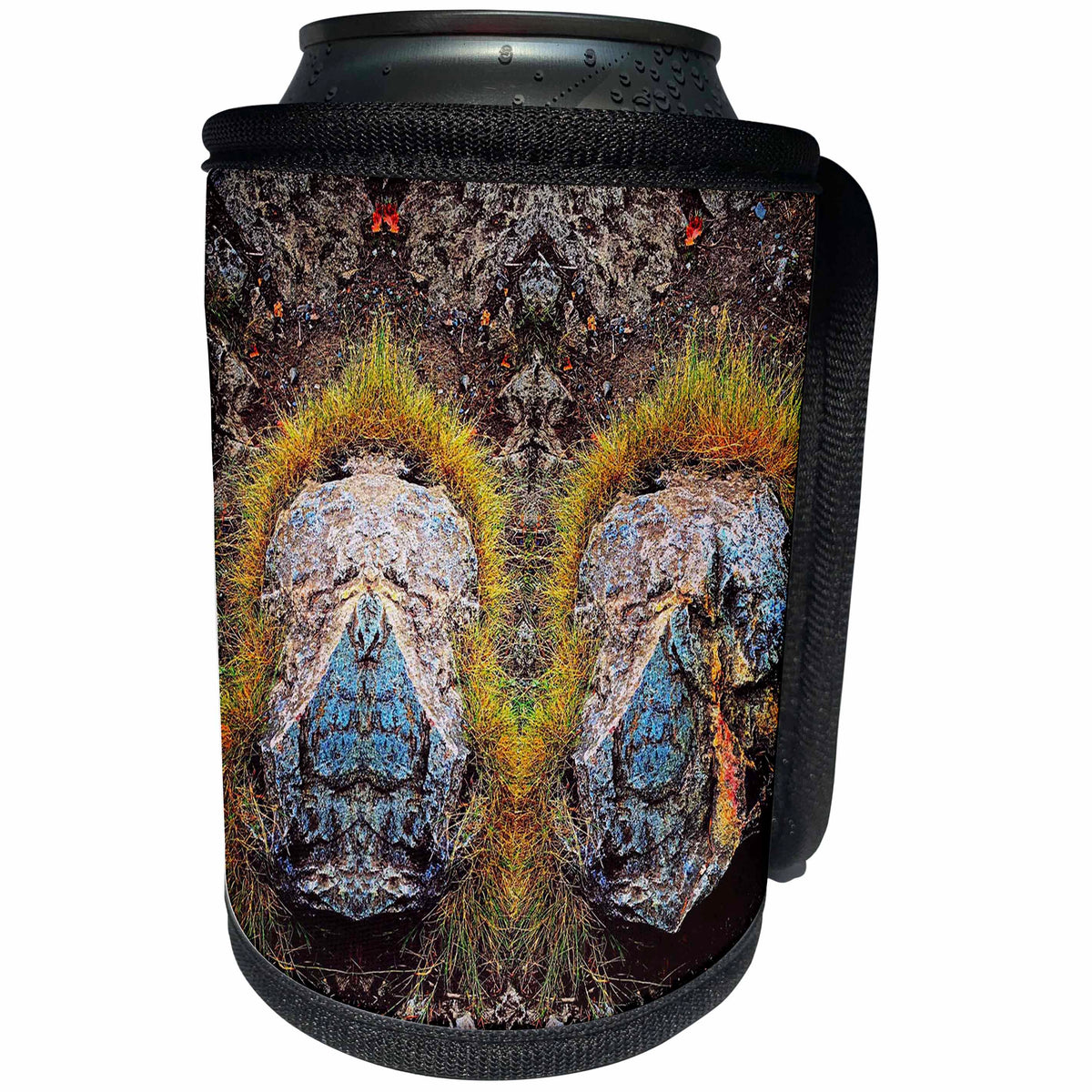 3dRose DYLAN SEIBOLD - PHOTO ABSTRACTION - ROCK HEADS - Can Cooler Bottle Wrap (cc_358990)