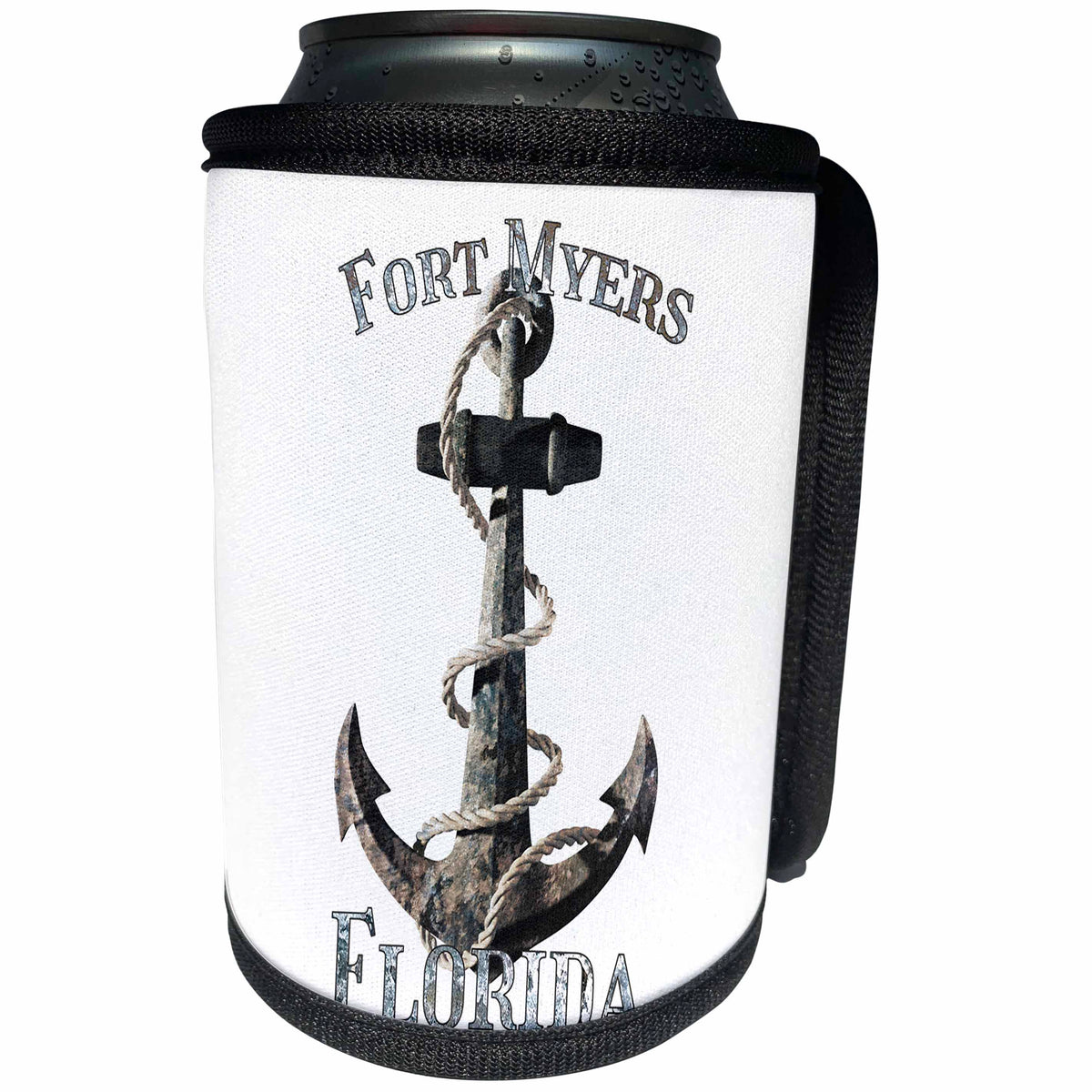3dRose Florida beach vacation to Fort Myer Florida. - Can Cooler Bottle Wrap (cc_359497)