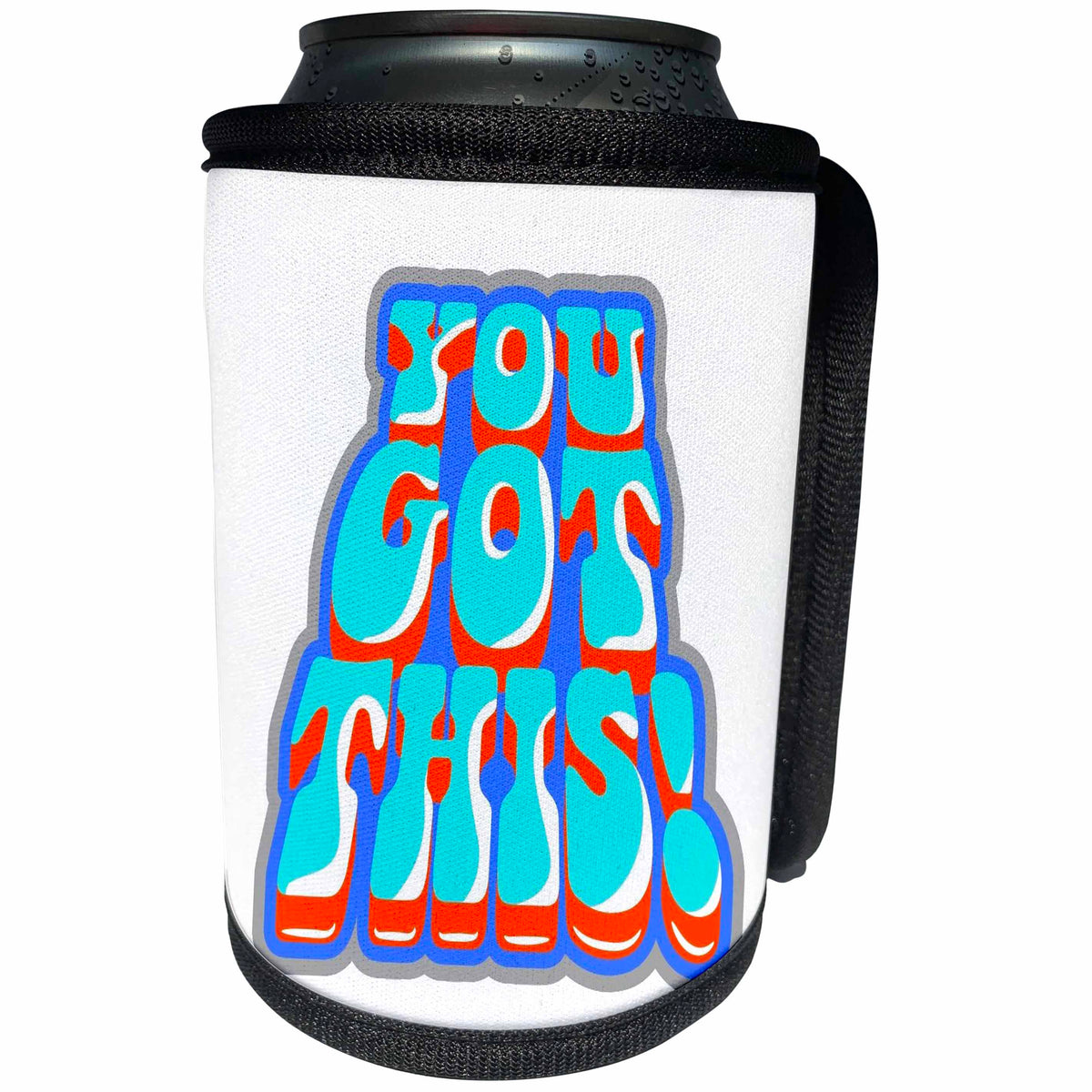 3dRose Simple Quotes for Self Motivation - Can Cooler Bottle Wrap (cc_360137)