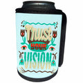 3dRose Simple Quotes for Self Motivation - Can Cooler Bottle Wrap (cc_360148)
