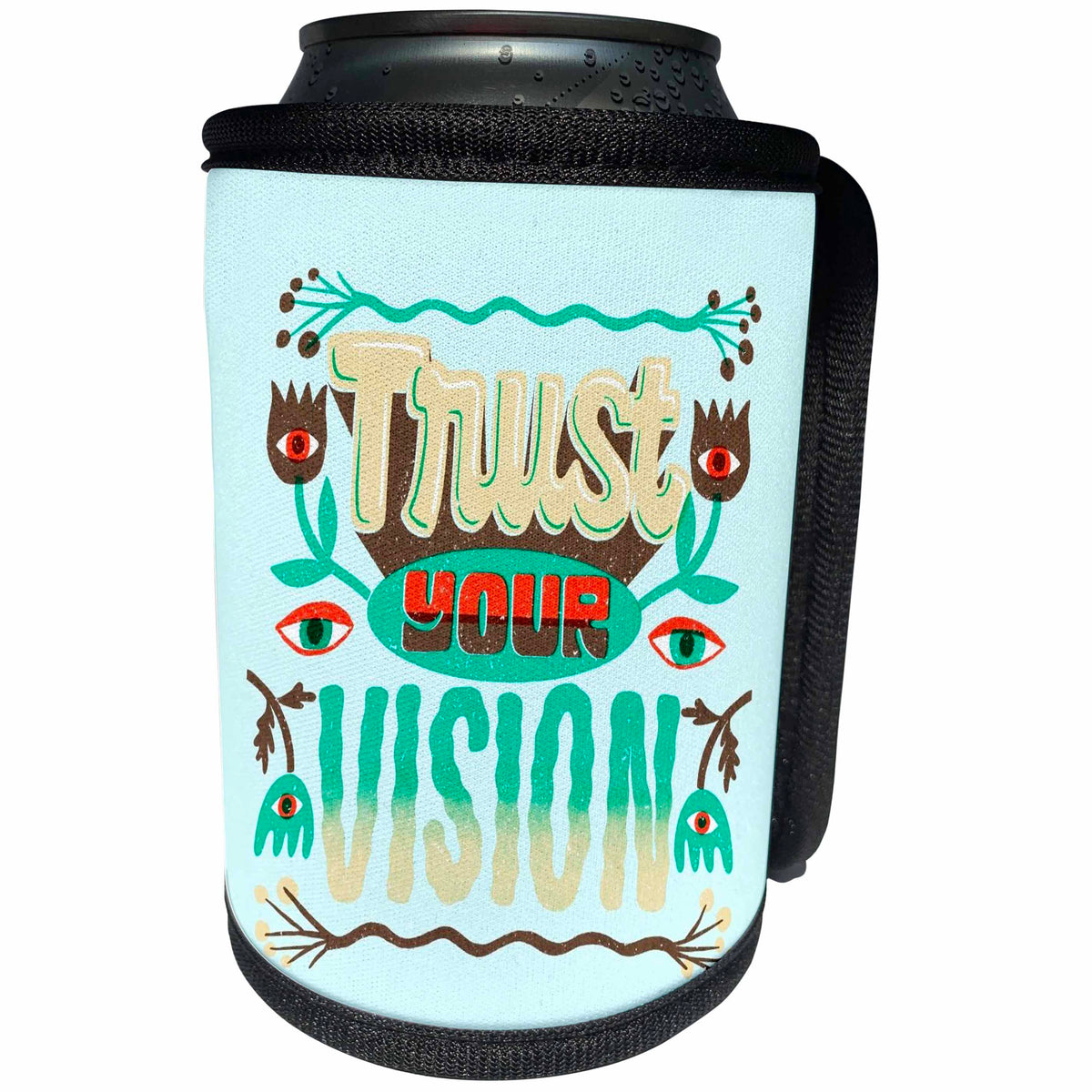 3dRose Simple Quotes for Self Motivation - Can Cooler Bottle Wrap (cc_360148)