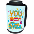 3dRose Simple Quotes for Self Motivation - Can Cooler Bottle Wrap (cc_360149)