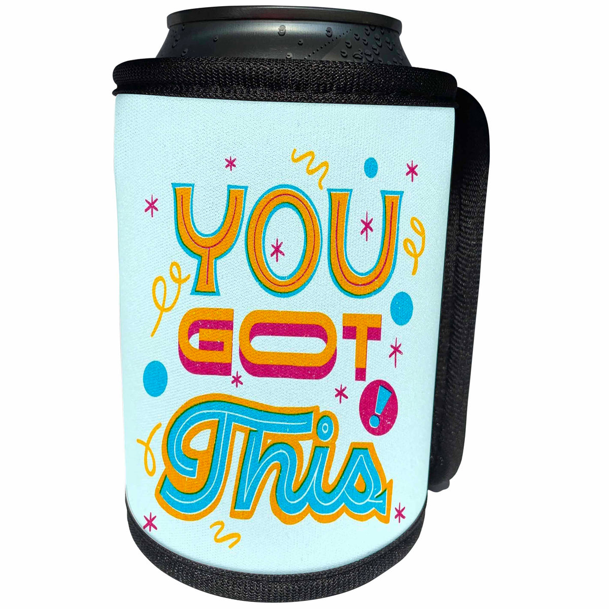 3dRose Simple Quotes for Self Motivation - Can Cooler Bottle Wrap (cc_360149)