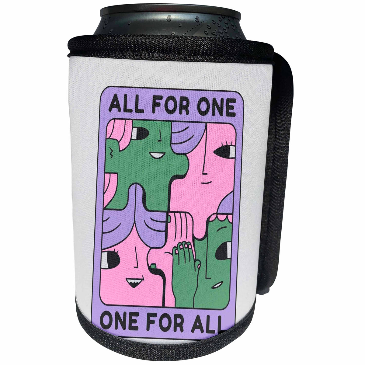 3dRose Cute and Creative Image for Bestfriends - Can Cooler Bottle Wrap (cc_360222)