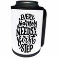 3dRose Every Journey Needs A First Step Mental Health... - Can Cooler Bottle Wrap (cc-360438)