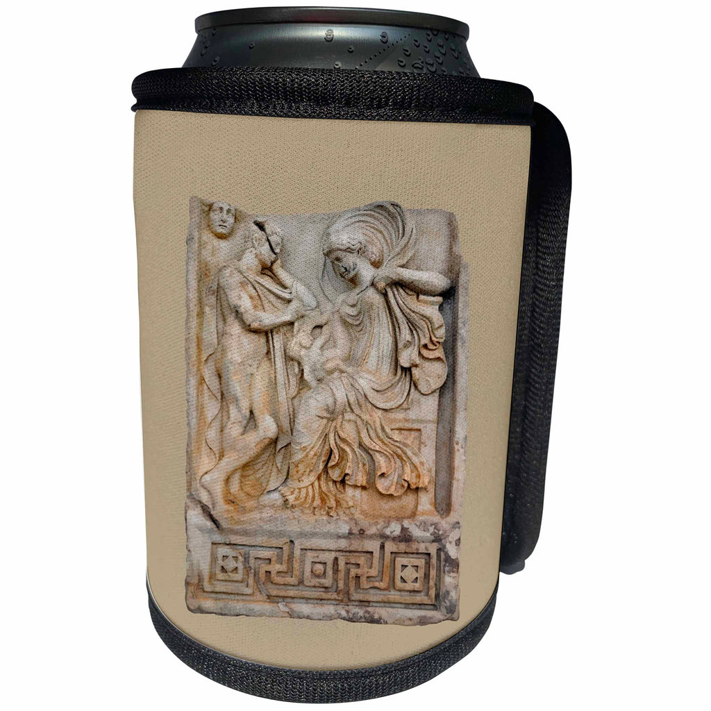 3dRose Anchises and Aphrodite Relief Sculpture Cut Out - Can Cooler Bottle Wrap (cc-361644)