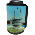3dRose Magic Lantern Slide Winter Days Steamboat Vintage - Can Cooler Bottle Wrap (cc-362379)