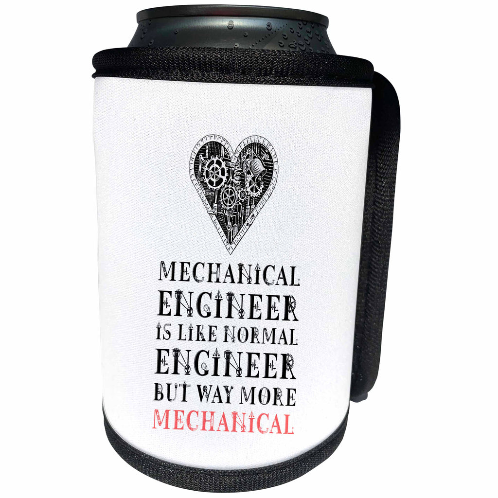 3dRose Mechanical Engineer - Aerospace Engineer Comparison... - Can Cooler Bottle Wrap (cc-363378)