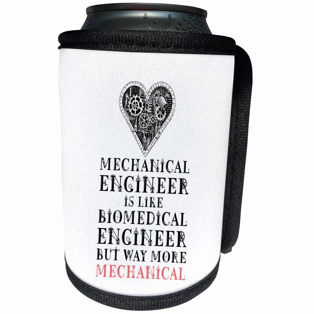 3dRose Mechanical Engineer - Civil Engineer Comparison funny... - Can Cooler Bottle Wrap (cc-363382)
