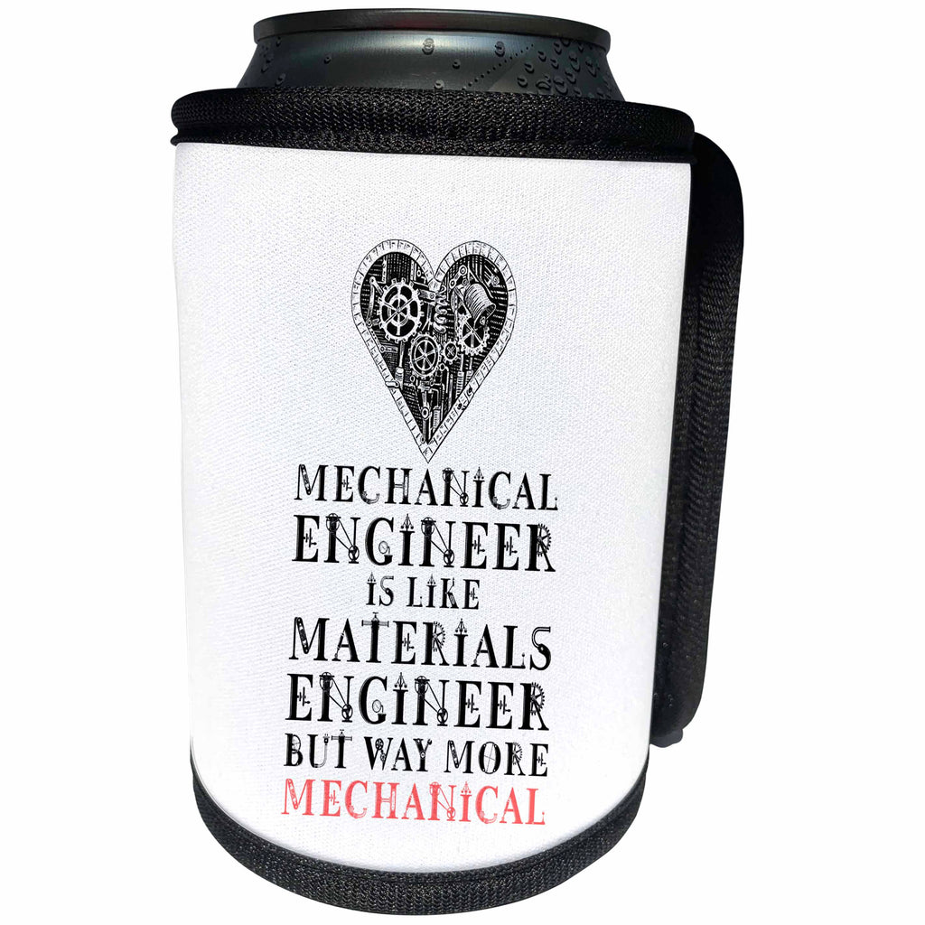 3dRose Mechanical Engineer - Marine Engineer Comparison funny... - Can Cooler Bottle Wrap (cc-363390)