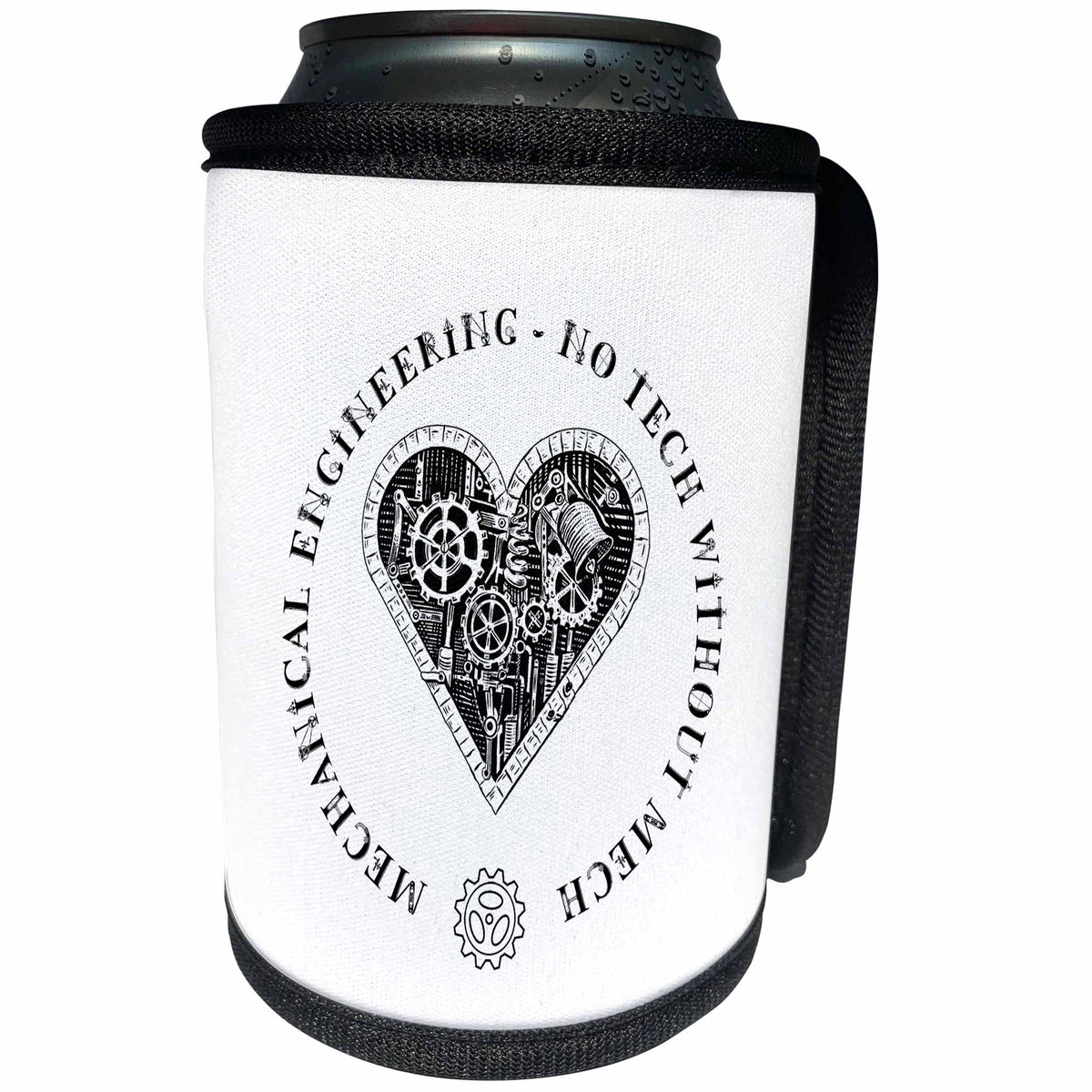 3dRose Mechanical Engineering - No Tech Without Mech funny... - Can Cooler Bottle Wrap (cc-363398)