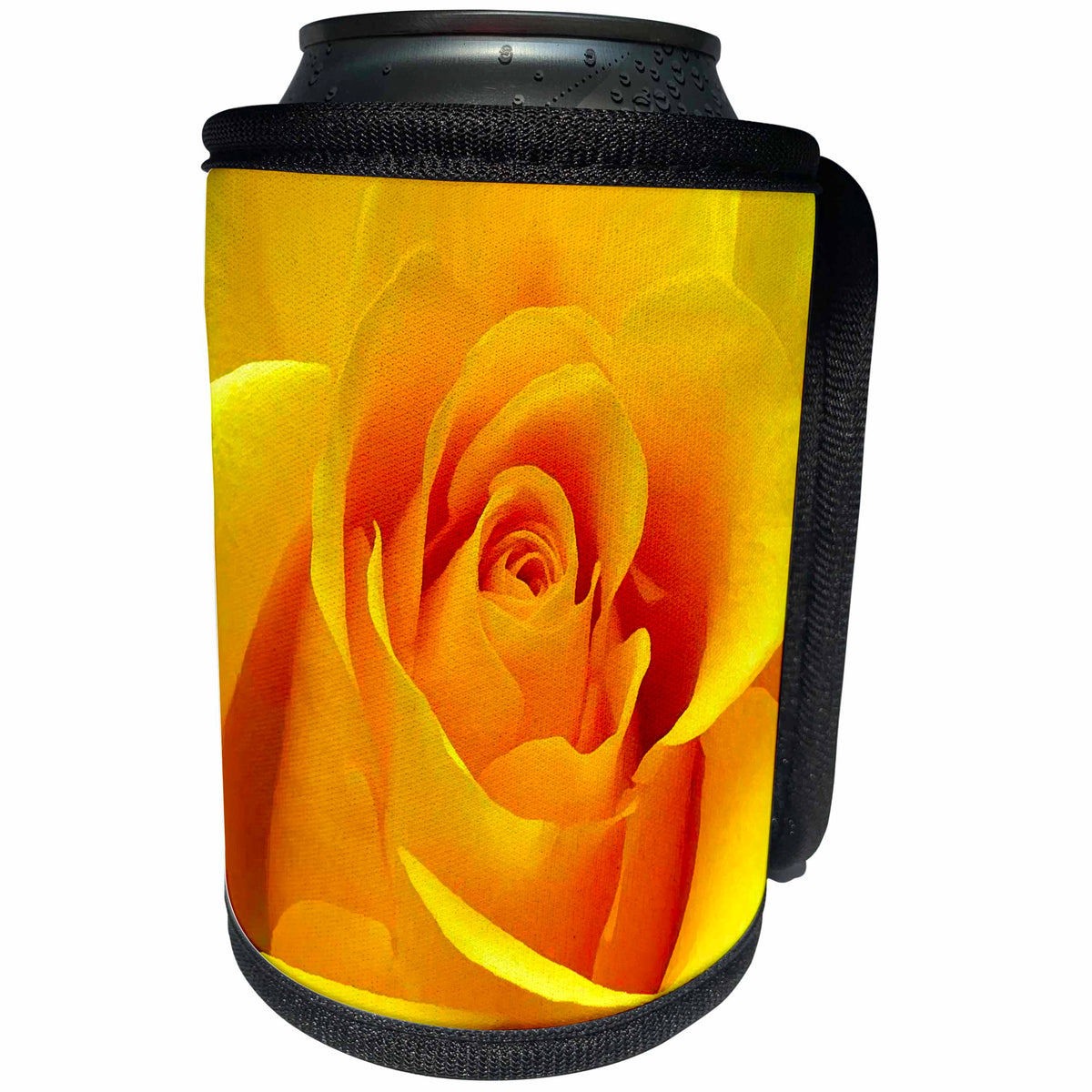 3dRose Flowers - Yellow Rose - Can Cooler Bottle Wrap (cc_3648)