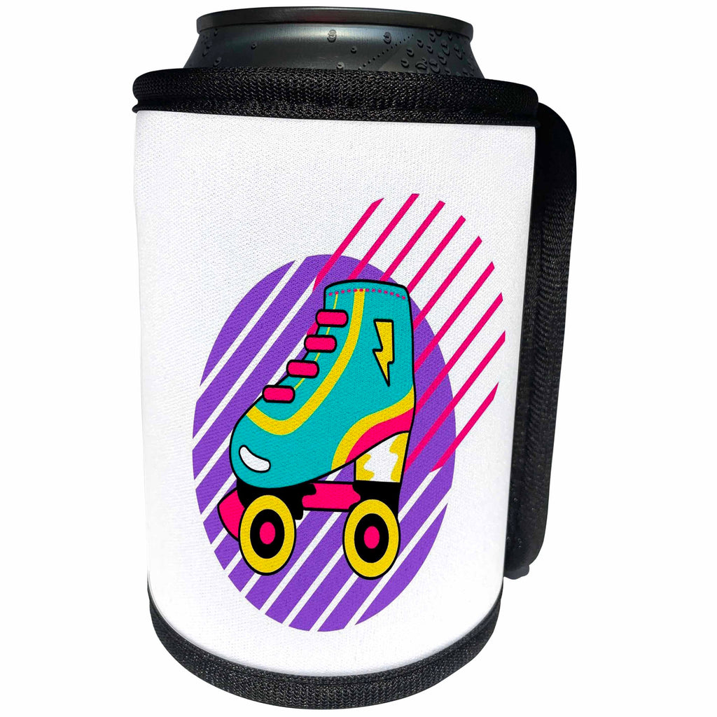 3dRose Colorful Image about Retro - Can Cooler Bottle Wrap (cc-365384)