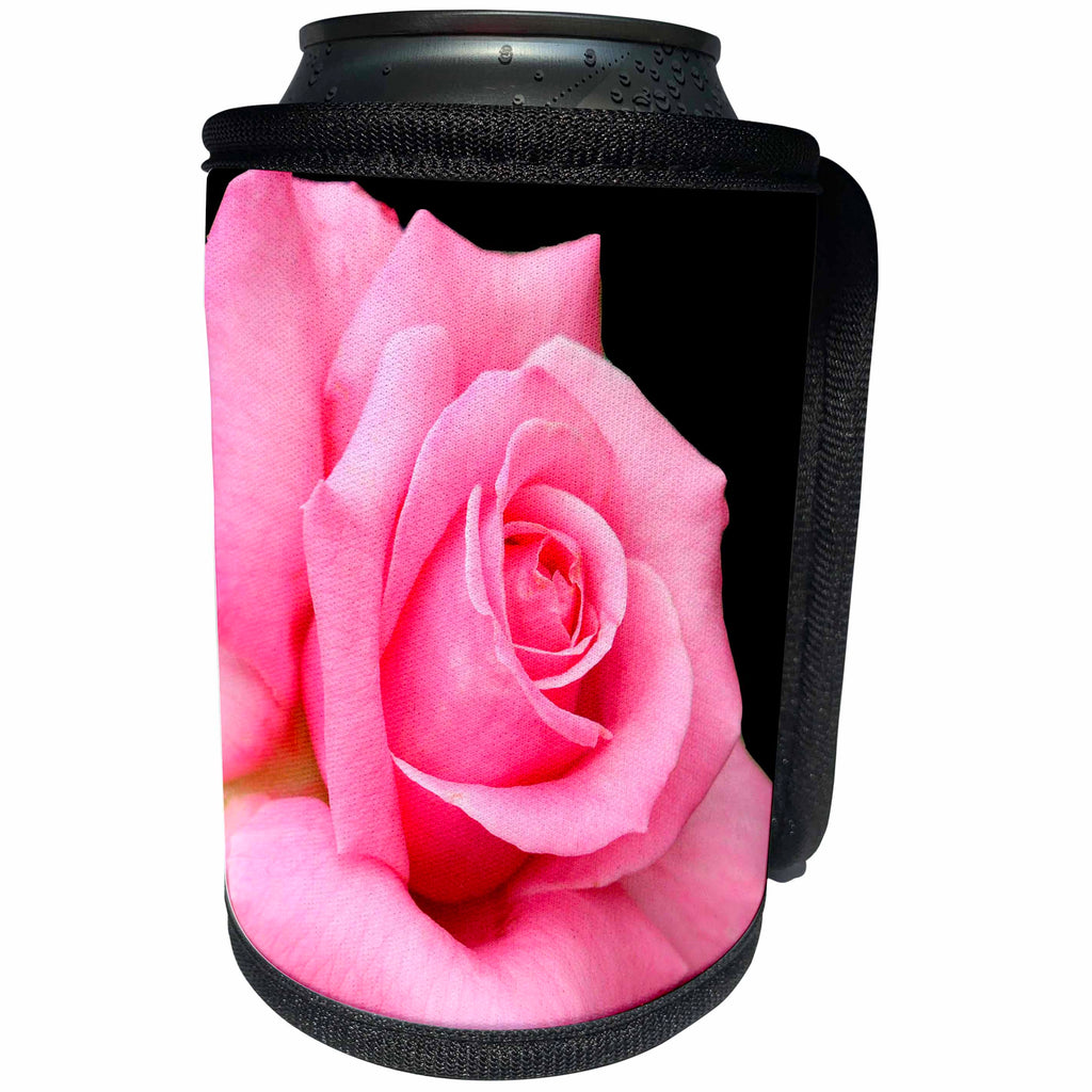 3dRose Flowers - Pink Rose - Can Cooler Bottle Wrap (cc_3661)
