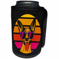 3dRose 3dRose - Rosette - Retro - Retro Dog - Can Cooler Bottle Wrap (cc-366113)