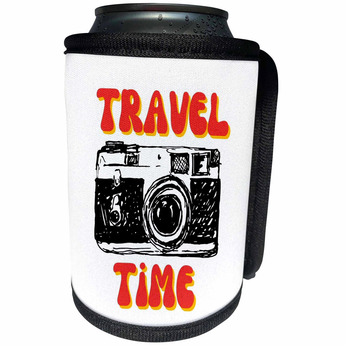 3dRose 3dRose - Rosette - Travel - Take Pictures and Travel - Can Cooler Bottle Wrap (cc-366128)