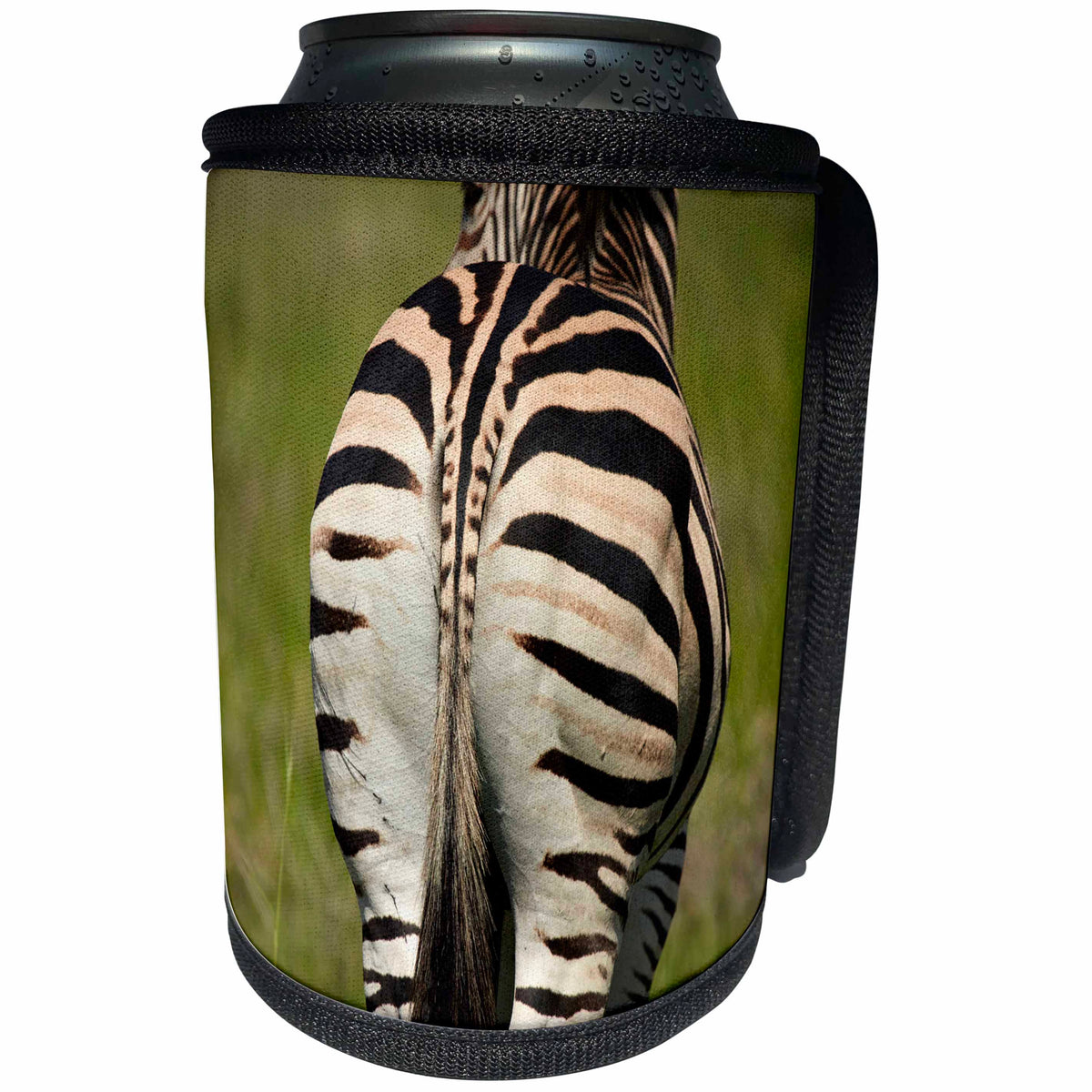 3dRose Zebra bottom, Moremi Game Reserve, Botswana - Can Cooler Bottle Wrap (cc-366235)