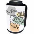 3dRose Cool Funny Moose Nature Abstract Line Art Cartoon - Can Cooler Bottle Wrap (cc-369089)