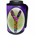 3dRose Halloween Abstract Patterned Monogram Initial Y - Can Cooler Bottle Wrap (cc-369302)