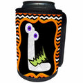 3dRose Halloween Mummy And Eyes Monogram Initial L - Can Cooler Bottle Wrap (cc-369313)