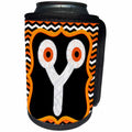 3dRose Halloween Mummy And Eyes Monogram Initial Y - Can Cooler Bottle Wrap (cc-369322)