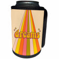 3dRose Retro Dreams Room Decor - Can Cooler Bottle Wrap (cc-369393)