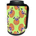 3dRose Cute Jack-O-Lanterns Full Of Candy Halloween Pattern - Can Cooler Bottle Wrap (cc-369487)