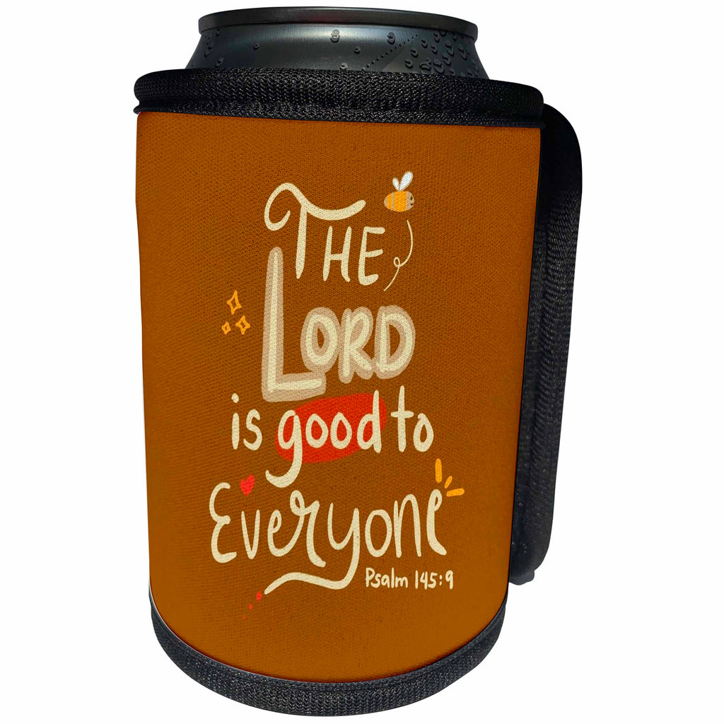 3dRose Bible Verse Designs Psalm 145 - Can Cooler Bottle Wrap (cc-369568)