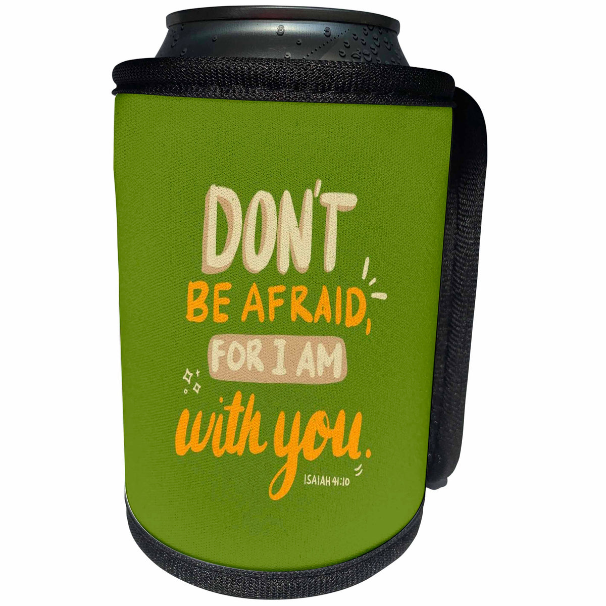 3dRose Bible Verse Designs Isaiah 41 - Can Cooler Bottle Wrap (cc-369571)