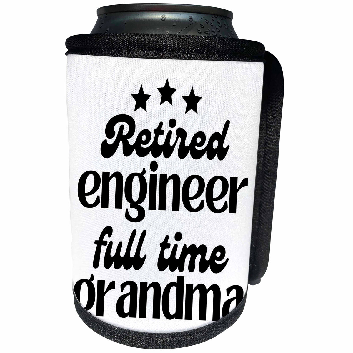 3dRose Retired Engineer Full time Grand Ma - Can Cooler Bottle Wrap (cc-369594)