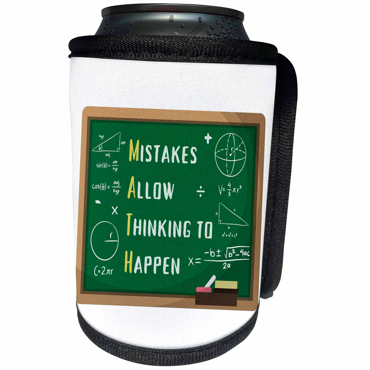 3dRose Math - Mistakes Allow Thinking to Happen - Mathematics... - Can Cooler Bottle Wrap (cc-369707)
