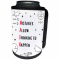 3dRose MATH Mistakes Allow Thinking to Happen Mathematics... - Can Cooler Bottle Wrap (cc-369708)