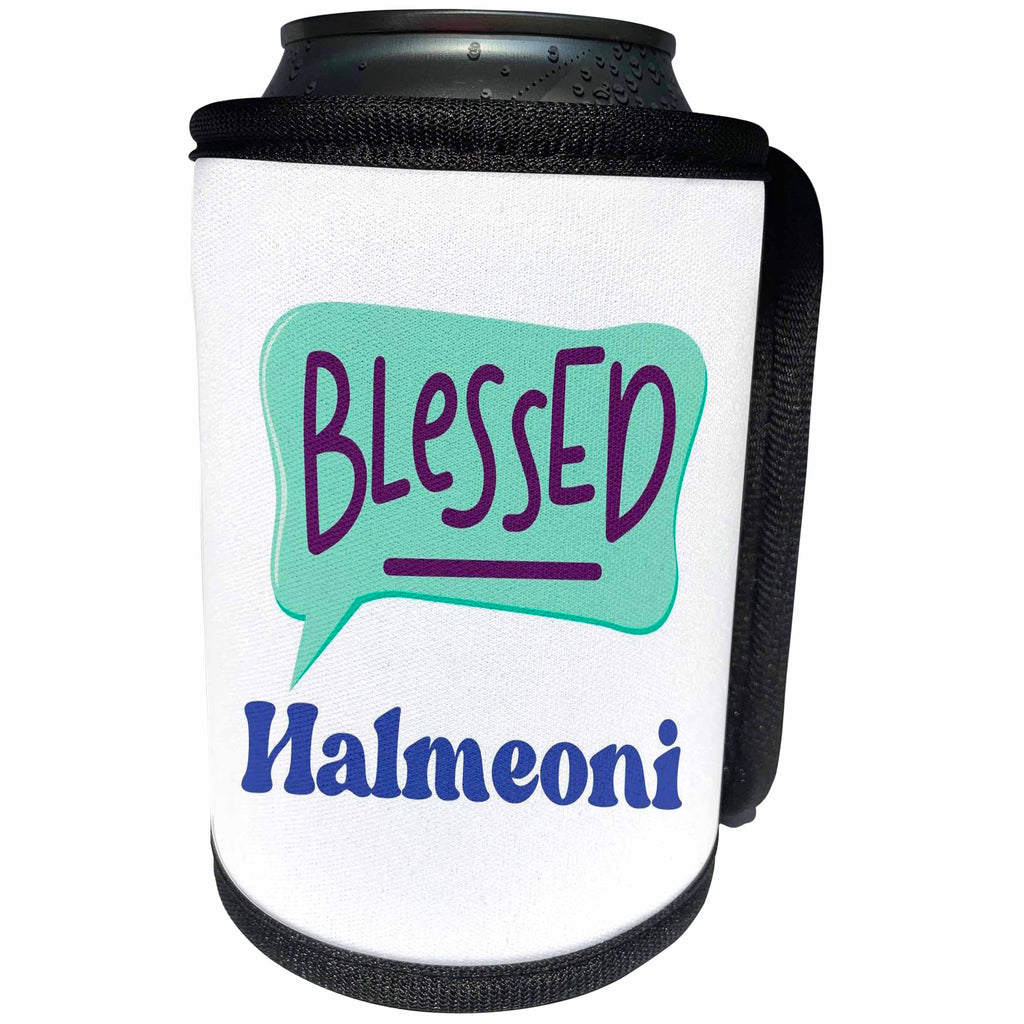 3dRose Blessed Halmeoni Grand Parent Merchandise - Can Cooler Bottle Wrap (cc-369816)