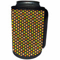 3dRose Pretty Fall Colored Hearts Pattern - Can Cooler Bottle Wrap (cc-370175)