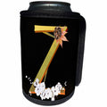 3dRose Monogram Initial Z In An Image Of Gold With Fall Leaves - Can Cooler Bottle Wrap (cc-370459)