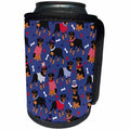 3dRose Rottweiler Patriotic Dog Pattern - Can Cooler Bottle Wrap (cc-370544)