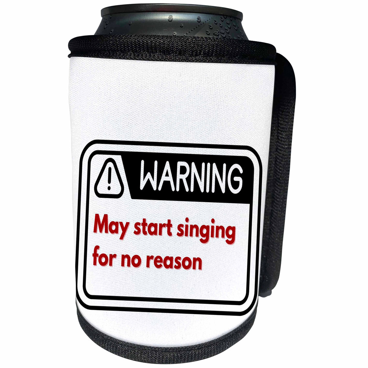 3dRose Unique and Funny text about Singing Music - Can Cooler Bottle Wrap (cc-370559)
