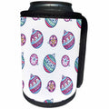 3dRose Cute Boho Decorated Christmas Ornaments Pattern - Can Cooler Bottle Wrap (cc-370802)