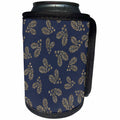 3dRose Dark Image Of Gold Glitter Holly Berry Christmas Pattern - Can Cooler Bottle Wrap (cc-370830)